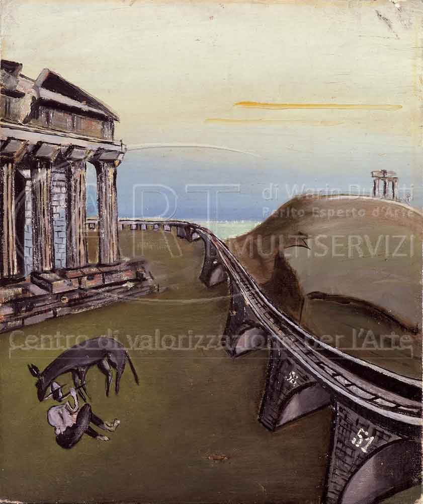 Carlo Belli. Magna Grecia. 1929. Olio su cartone telato. 28,5x25 cm