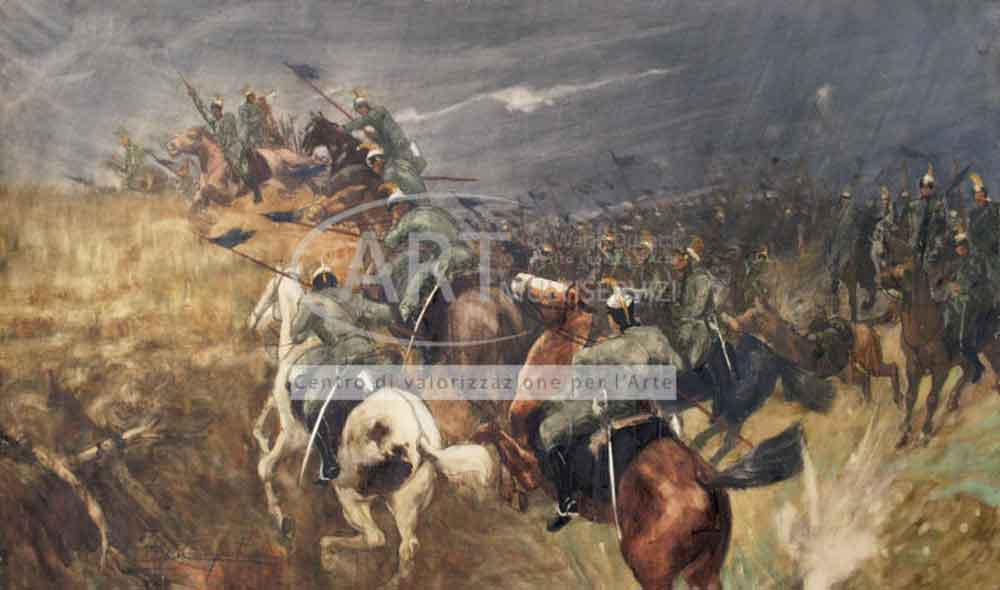Alcide Davide Campestrini - Carica di cavalleria